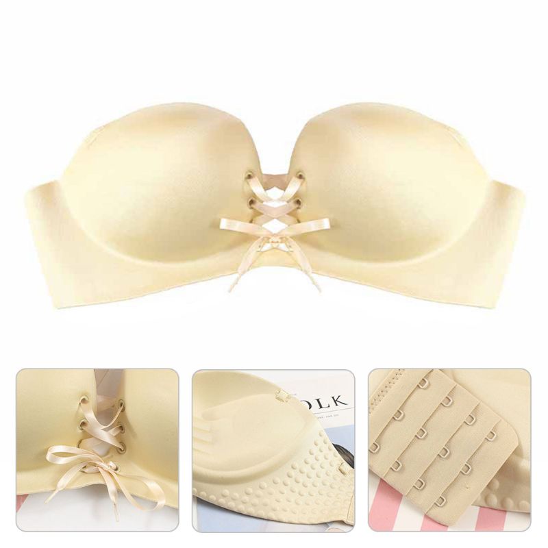 Áo Ngực Không Dây Cup 1 / 2 Nâng Ngực Màu Sắc Thời Trang