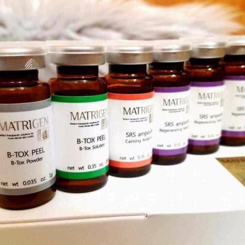 BTOX B-TOX PEEL MATRIGEN 4 MÀU thay da sinh học Hàn Quốc có tem hidden tag chống hàng giả date xa