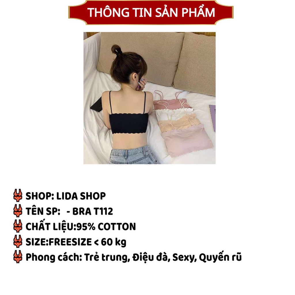 Áo Bra Nữ su Không Gọng Nâng Ngực tôn vòng một gợi cảm mẫu T112