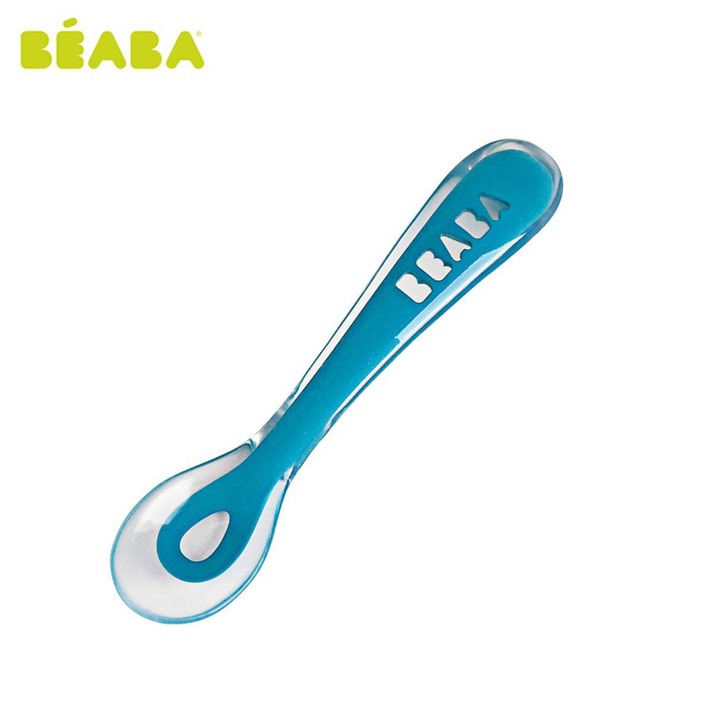 Thìa cầu vồng chống trượt Silicone Beaba