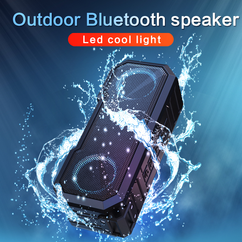 Loa Basspal 3000mAh Siêu Trầm Hỗ Trợ Thẻ TF Ngoài Nghe Nhạc Di Động Không Dây X 8 LED Bluetooth