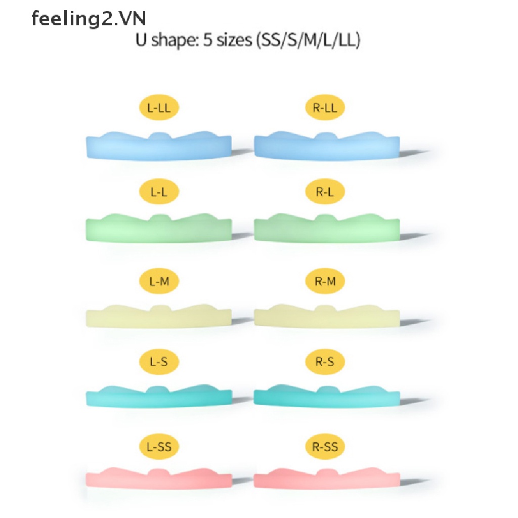 Bộ 8 Cặp Đệm Silicone Hỗ Trợ Uốn Tóc Tái Sử Dụng Tiện Lợi