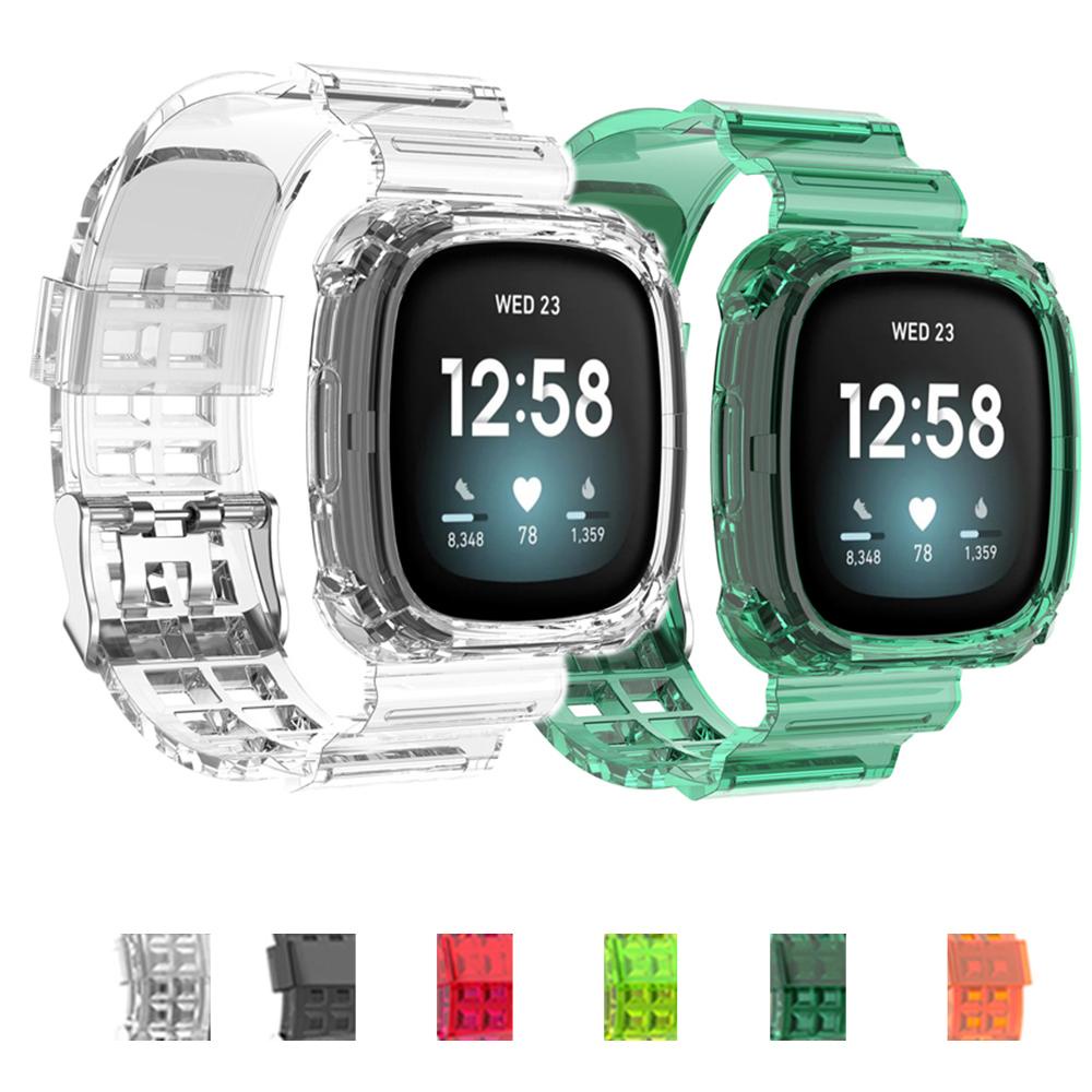 Dây Đeo Thay Thế Trong Suốt Chống Trượt Cho Fitbit Versa 3 Fitbit Sense