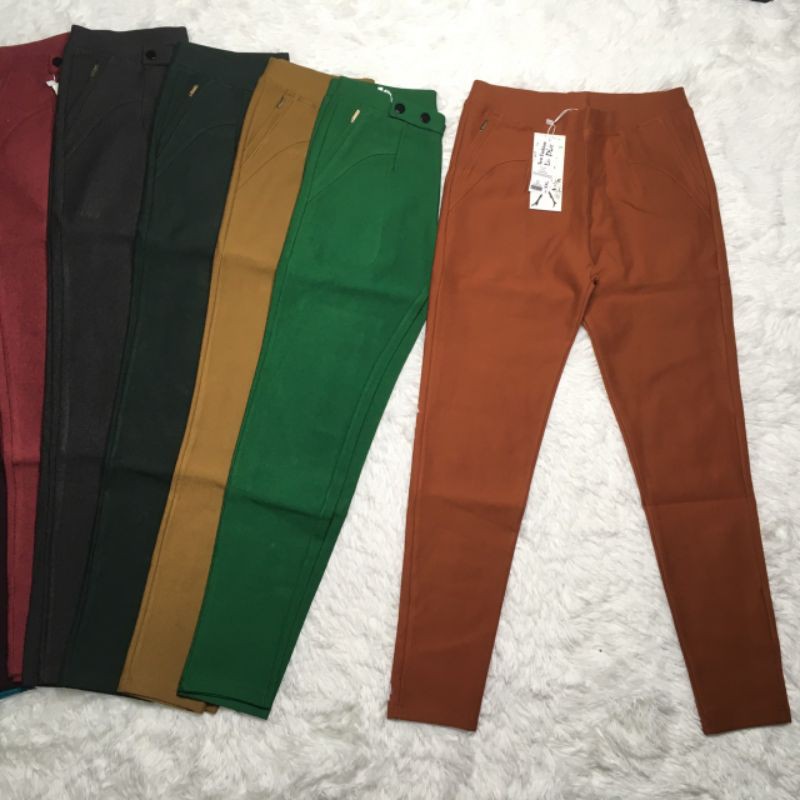 Quần cotton dài lưng thun