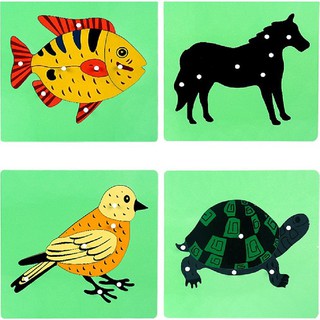 Bảng ghép tranh Montessori đồ chơi giáo dục trẻ mần non