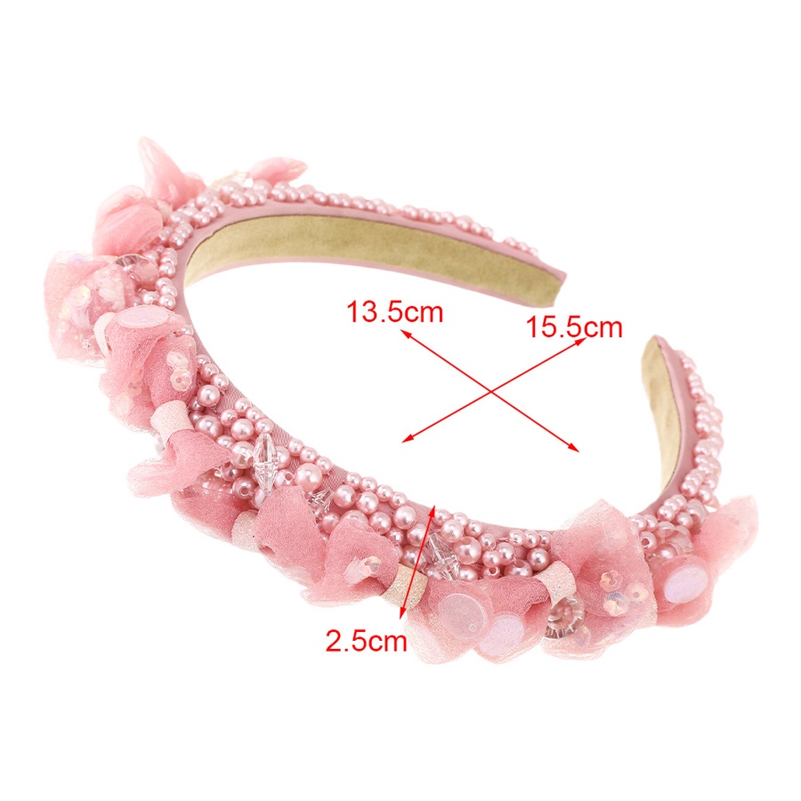 Băng Đô Cài Tóc Hình Nơ Đính Hạt Ngọc Trai Giả Toàn Bộ Cho Nữ