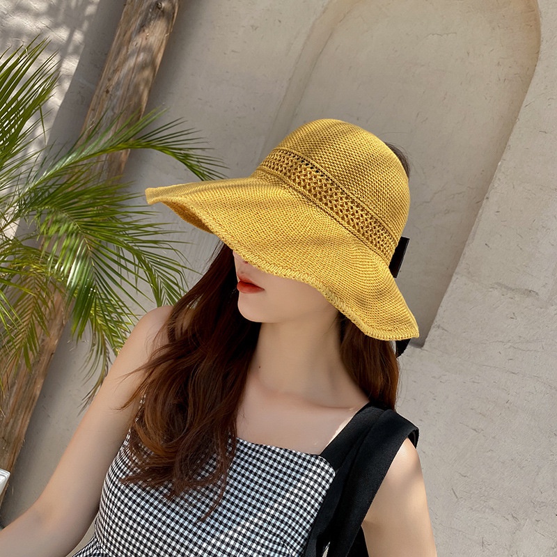 Nón Vành Rộng Hở Đầu Phối Nơ L1678 - LoanTay