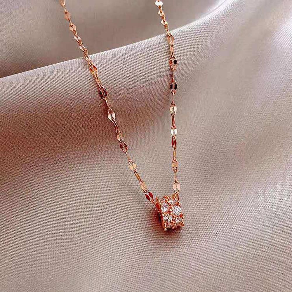 Vòng cổ Mặt Tròn Phong Cách Hàn Quốc Thời Trang