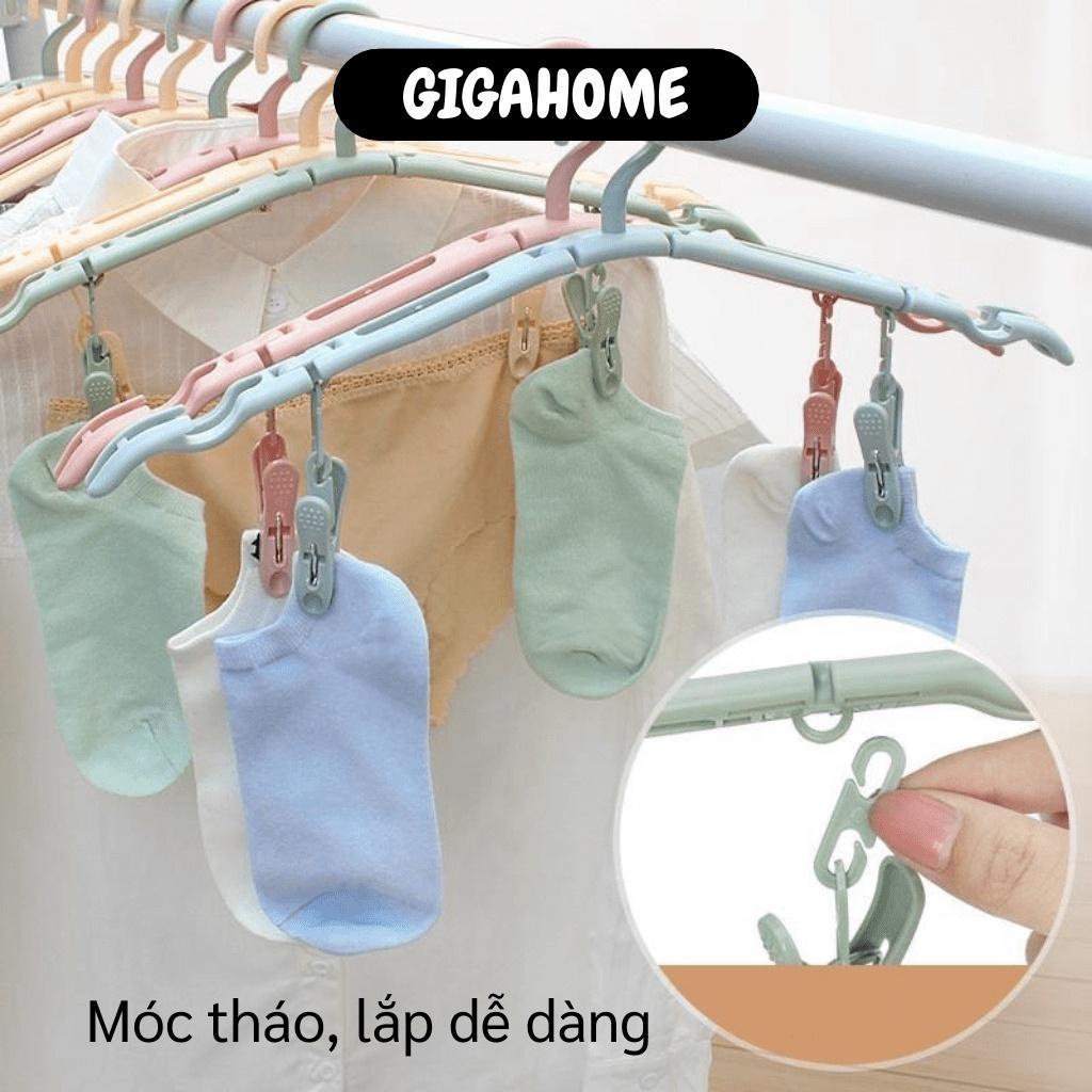 Móc treo đồ   GIÁ VỐN]   Móc treo đồ xếp gọn, tiện lợi trong việc treo đồ trẻ em, giúp quần áo cố định không bị bay 70