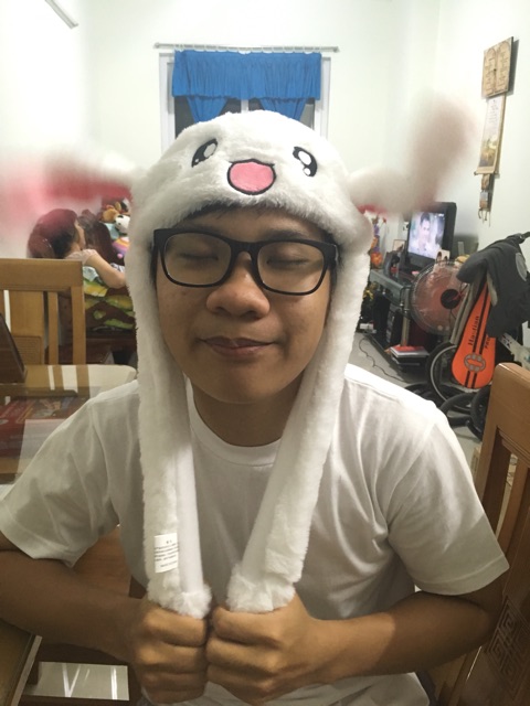 🐰NÓN TAI THỎ KPOP/COSPLAY CHUYỂN ĐỘNG/GIẬT THEO NHẠC🐰