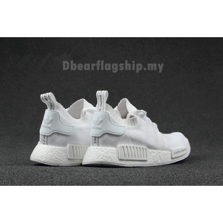 Giày Chạy Bộ ADIDAS NMD R1 PRIMEKNIT Màu Trắng Đen Nhật Bản
