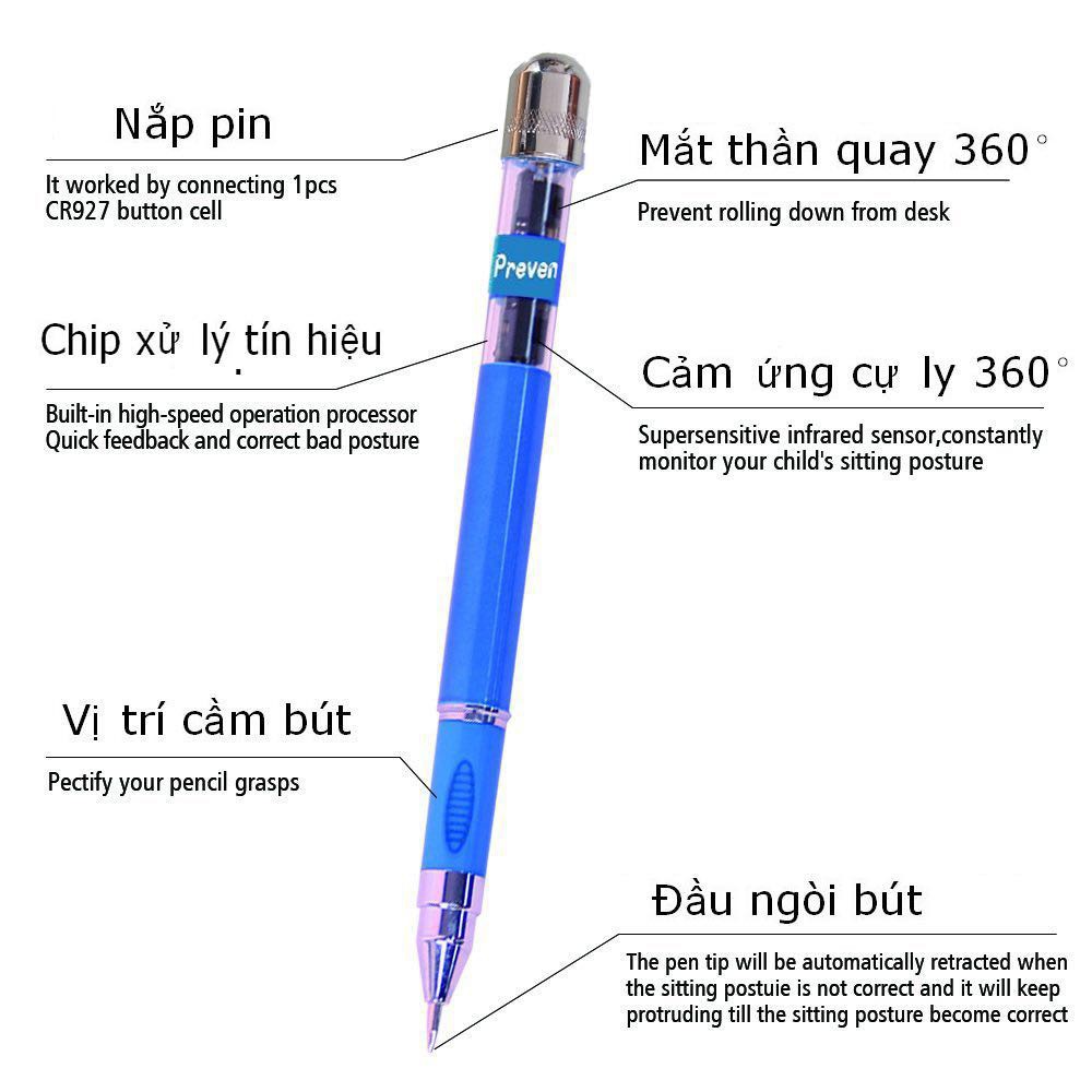 Bút chống cận cho bé có sẵn