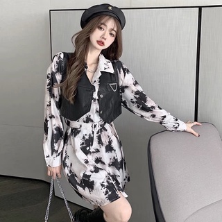 Set đầm hoạ tiết Peacebird