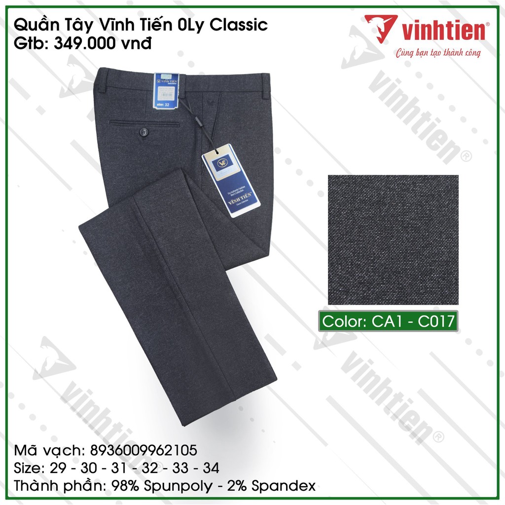 Quần Tây Nam 0ly Classic Vĩnh Tiến 349 | BigBuy360 - bigbuy360.vn