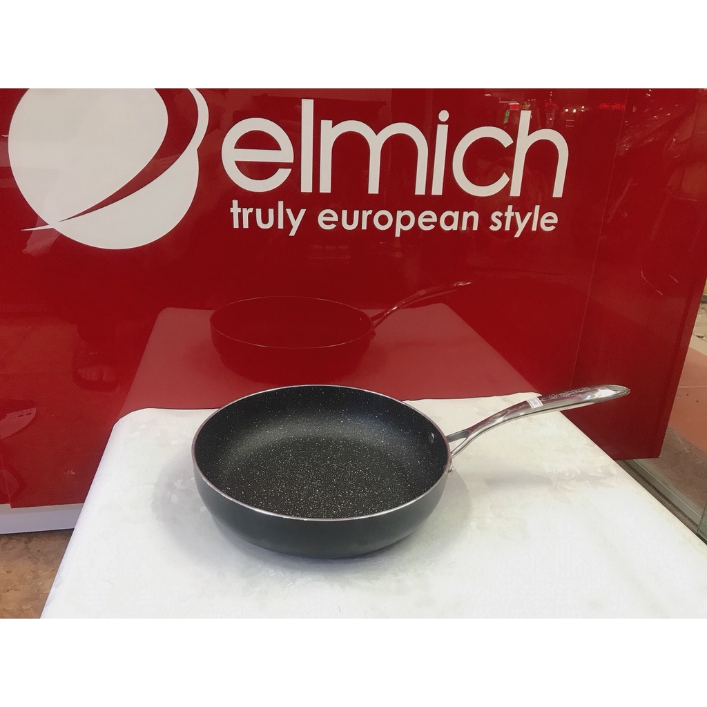 Chảo Xào,Rán Hợp Kim Nhôm Đáy Từ Chống Dính ELMICH Opal EL3805 20cm/3806 24cm/3807 26cm /3808 28cm