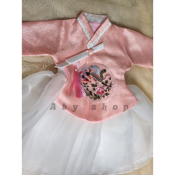 Váy hanbok cho bé tặng cài tóc