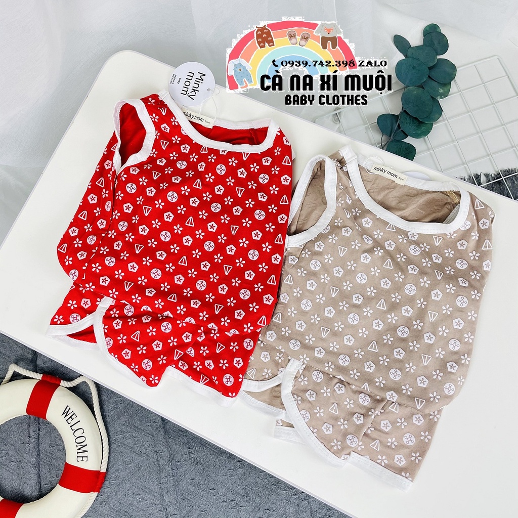 ⭐SIÊU SALE⭐Bộ Minky Mom 3 Lỗ Thun LạnhFREE SHIPCao Cấp Dể Thương Cho Bé Gái Bé Trai, Đủ Màu