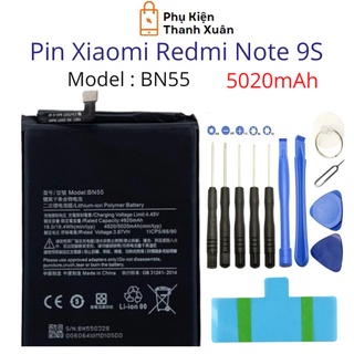  Pin Xiaomi Redmi Note 9S BN55 5020mAh | Hàng Nhập Khẩu | Tặng bộ tháo mở + seal dán 