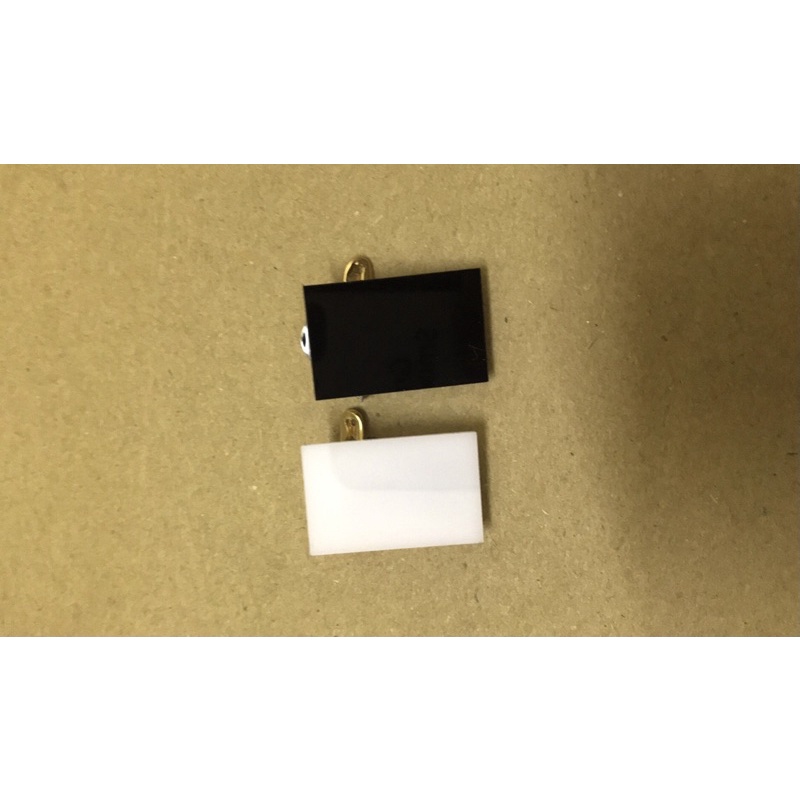 Combo 3 kẹp tang mica trắng và 3 kẹp tang mica đen