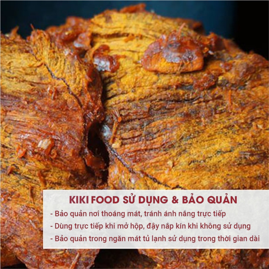 Khô bò miếng hồng ngự 300G KIKIFOOD thơm ngon, đồ ăn vặt Việt Nam an toàn vệ sinh thực phẩm | BigBuy360 - bigbuy360.vn