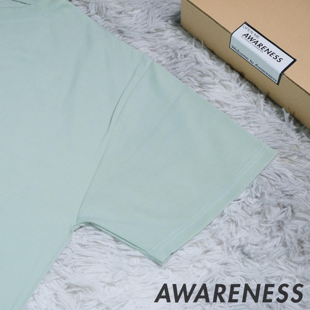 Áo thun trơn Nam Nữ Unisex - Áo Form Rộng Cotton Cao Cấp - awareness