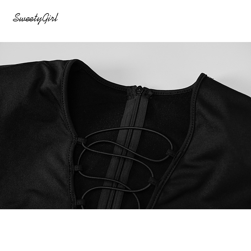 Áo liền quần tay dài cổ chữ V nhiều màu sắc đơn giản tùy chọn thời trang dành cho nữ