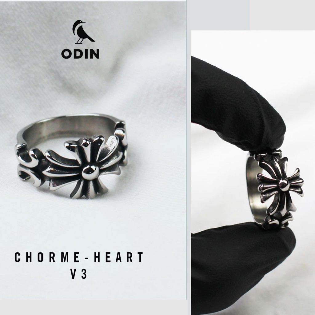 Nhẫn Chorme-heart 100% Titanium V3 - Form Unisex