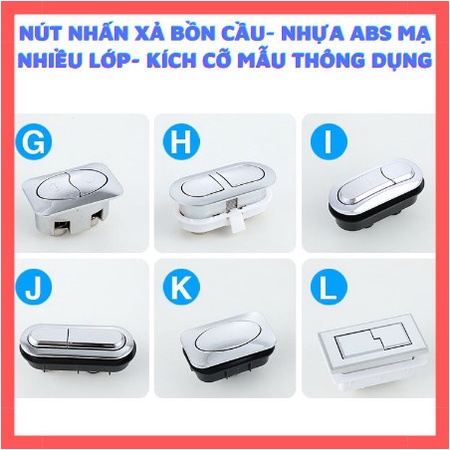 Nút nhấn xả bồn cầu loại tốt, nút 2 nhấn xả bồn cầu các loại