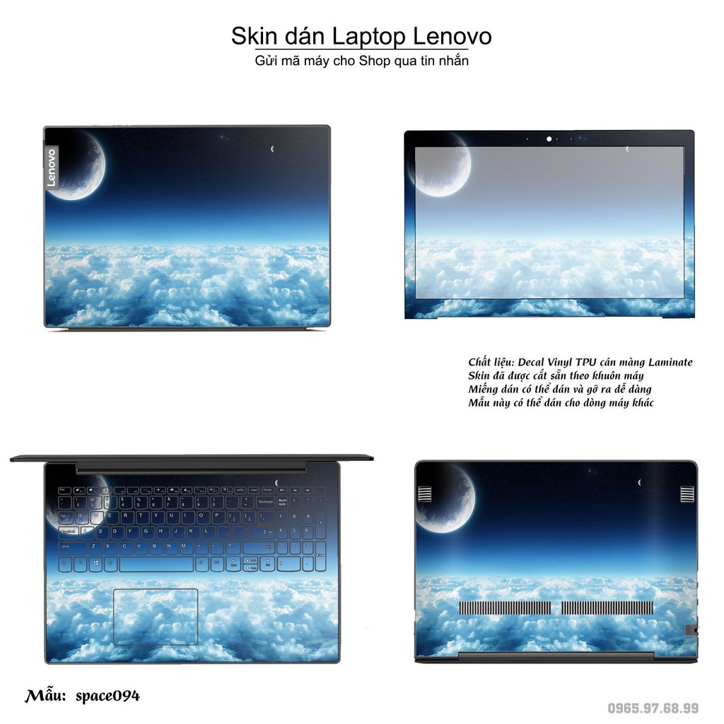 Skin dán Laptop Lenovo in hình không gian _nhiều mẫu 16 (inbox mã máy cho Shop)