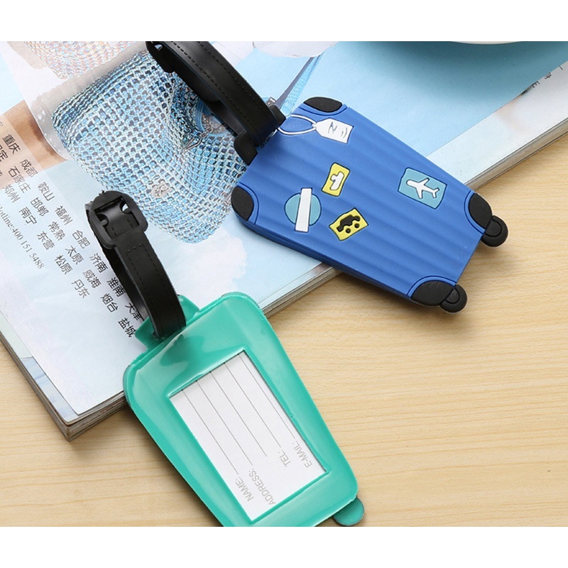 Thẻ Đánh Dấu Hành Lý Bằng PVC In Hoạt Hình Dễ Thương