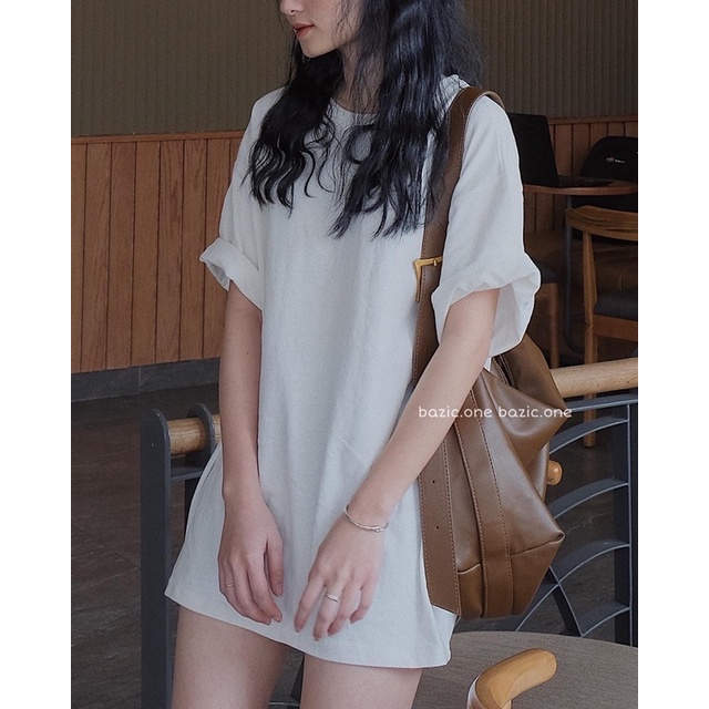 Áo phông trơn QC oversize unisex Bazic one