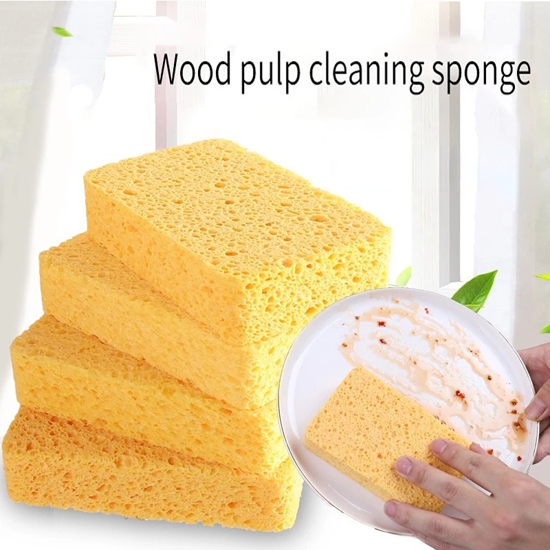 Miếng Rửa Chén 2 Mặt Bằng Bột Gỗ Bột Gỗ Chống Dính Thân Thiện Với Làn Da