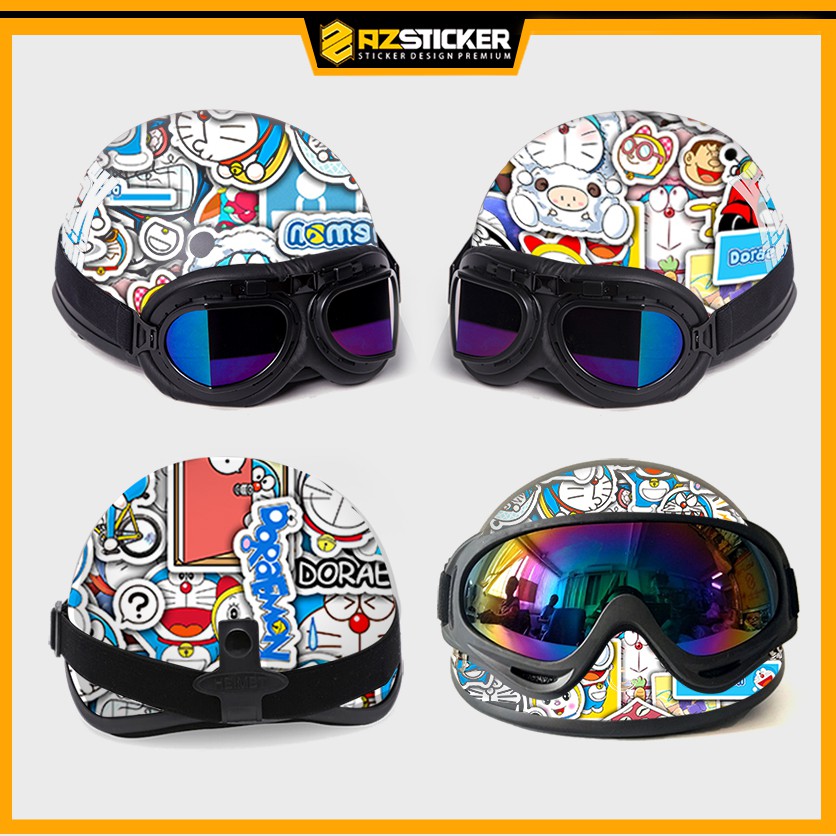 Sticker Dán Nón Bảo Hiểm | STicker PVC Chống Thấm Nước , Chống Bay Màu