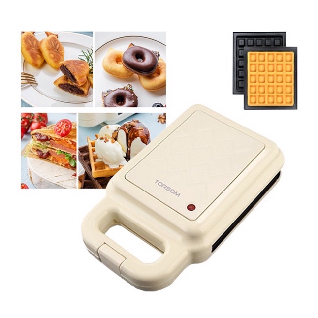 Khuôn lẻ máy Torsom làm bánh tàn ong vuông, khuôn waffle loại 1