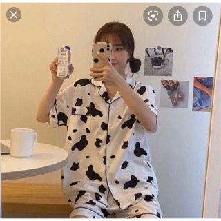 Bộ ngủ con bò sữa hàng Quảng Châu chất ô mê liiiiiiiiiiii