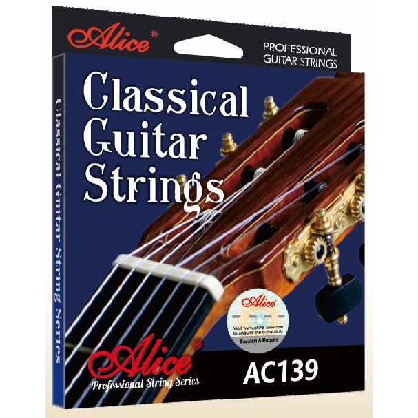 Bộ dây đàn guitar classic Alice AC139 (Bộ 06 dây) Dây cực êm và trất