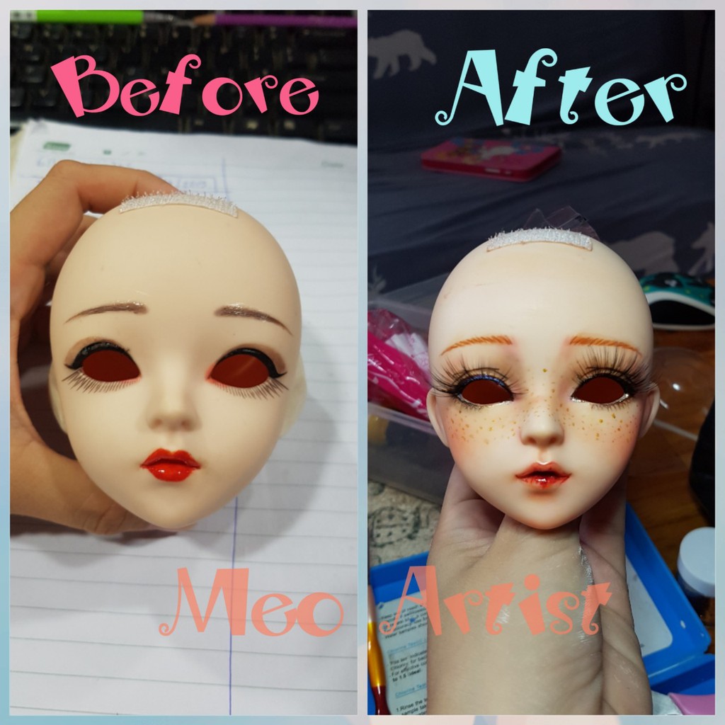 Trang điểm búp bê BJD- Faceup (Repaint) BJD doll