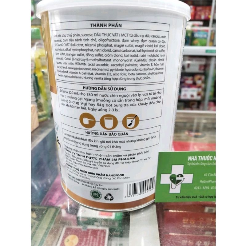 Sữa bột bổ sung dinh dưỡng Surgitta 3M⚡Nguyên liệu New Zealand⚡Hộp 900g giúp bồi bổ cơ thể tăng cường sức đề kháng