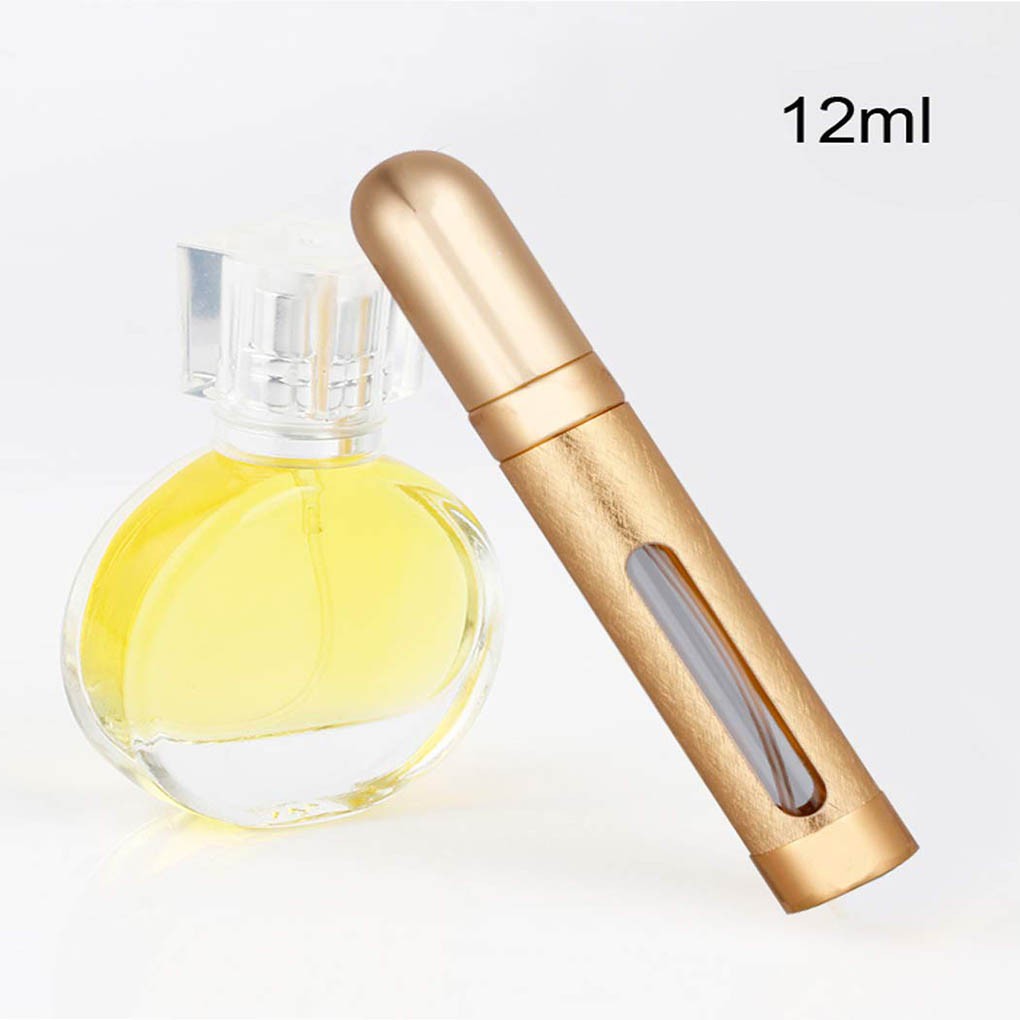 [Hàng mới về] Chai đựng nước hoa dạng xịt dung tích 12ml thiết kế vỏ màu vàng sang trọng | BigBuy360 - bigbuy360.vn