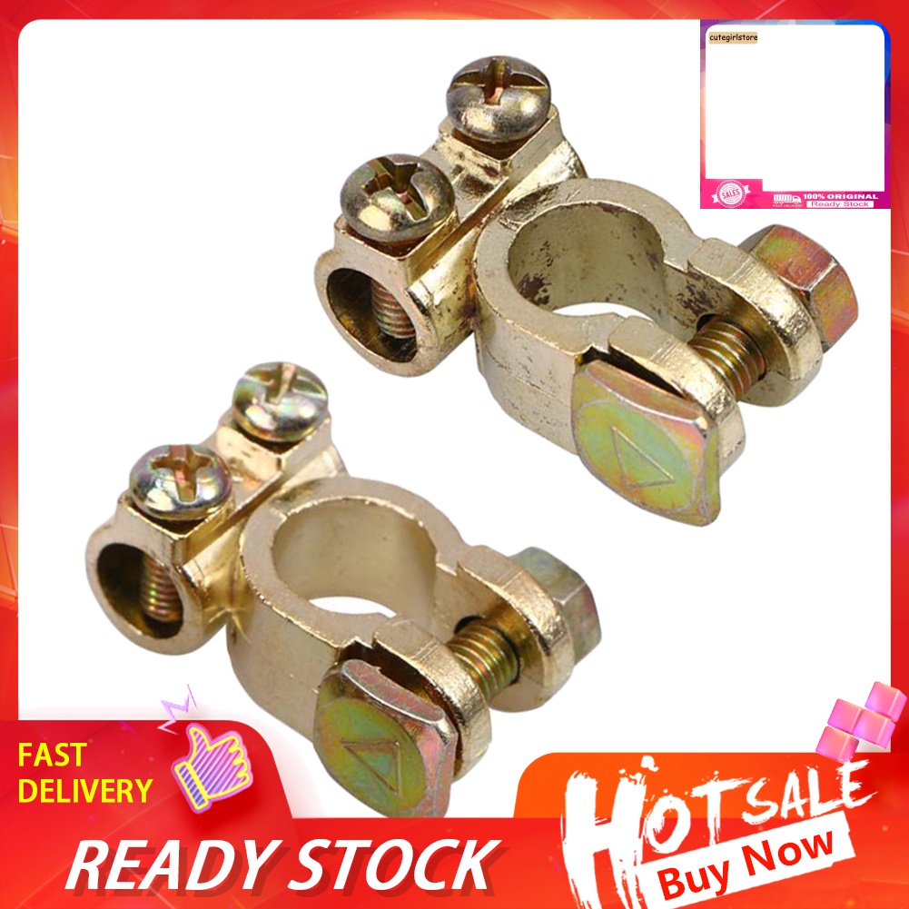 Bộ 2 Kẹp Cực Dương + Âm Bằng Hợp Kim Cho Xe Hơi