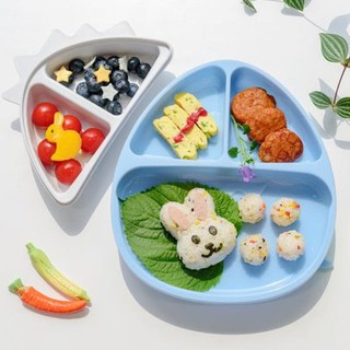 KHAY ĂN DẶM SILICONE ĐẾ DÍNH - MONEE