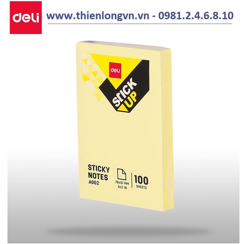 Giấy nhớ 3x2 Deli 00252 / 00253 I Giấy notes ghi chú cao cấp