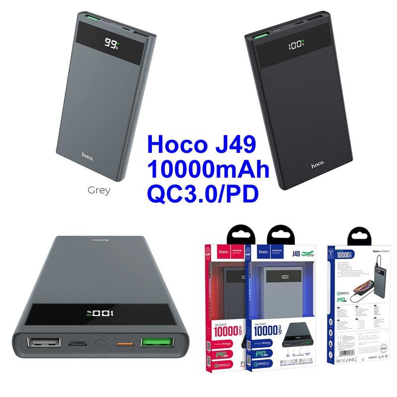 Sạc Dự Phòng Hoco J49 Hỗ trợ sạc nhanh QC3.0 - 10.000 mAh