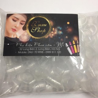 Hũ nhựa to đựng mực phun xăm, gói 100 hũ