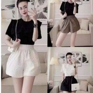Quần da cạp cao kèm đai hàng quảng châu cao cấp