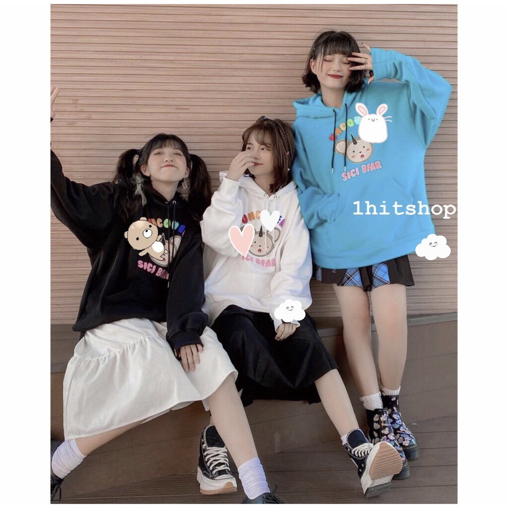 Áo Hoodie UN.CO.VER Ulzzang Unisex (SICI full TAG MỚI) 1hitshop