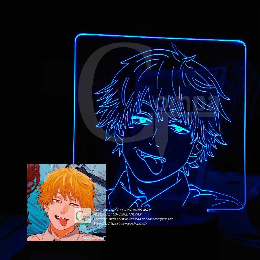 [ẢNH SHOP CHỤP] Đèn Ngủ Anime LED 3D Chainsaw Man Denji Type 01 ACSM0201 16 MÀU TÙY CHỈNH