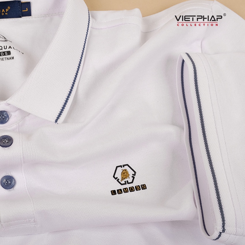 Áo Polo nam VIệt Pháp phối logo thanh lịch FitSoft 67701 - hàng chính hãng