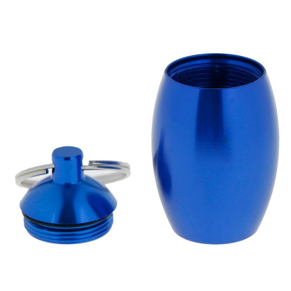 SOMEDAYZL Hộp Đựng Thuốc Mini Bằng Nhôm Có Móc Khóa Tiện Dụng