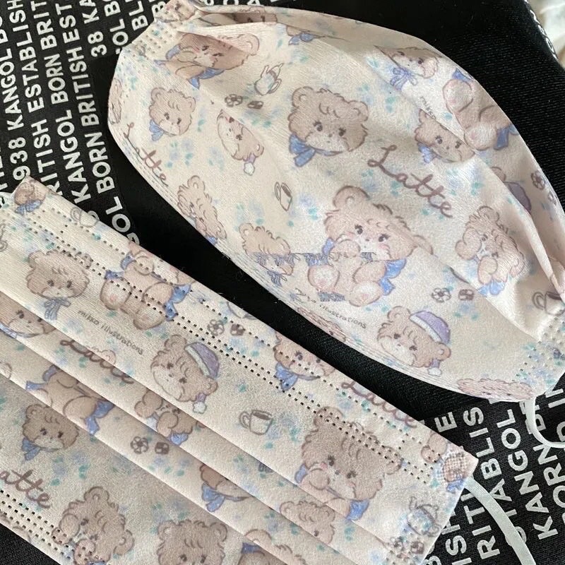 Khẩu trang cute Gấu latte Mask of the bear